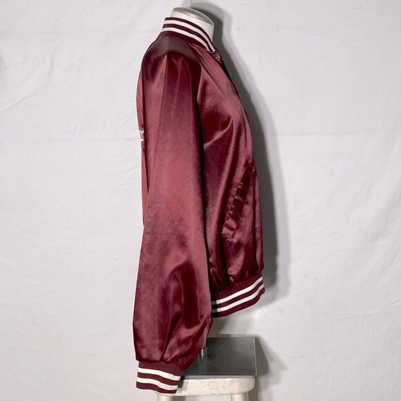 Vintage Trimark Burgundy Firefighter Varsity Jacket XL - Picture 5 of 16